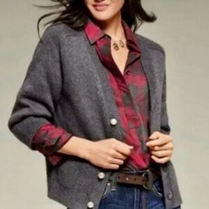 CAbi Culture Pearl Button cardigan, size small